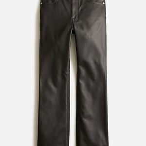 J CREW - NWT - High Rise Slim Demi Boot Pant - Faux Leather - Size 33